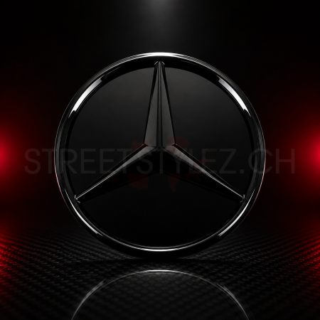 Mercedes-Benz Frontstern schwarz glänzend Frontalansicht OEM Streetstylez